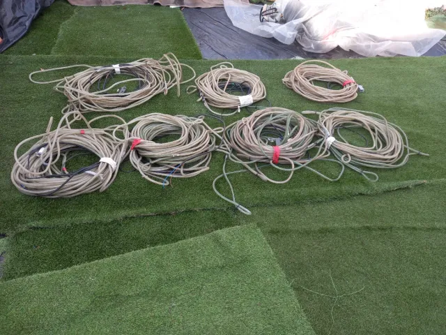 Cables luces navidad antiguos grueso 