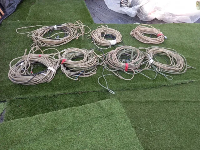 Cables luces navidad antiguos grueso 