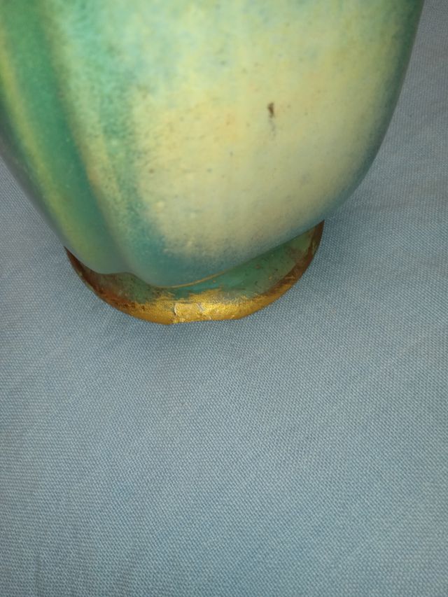 Set toeletta vintage verde e oro