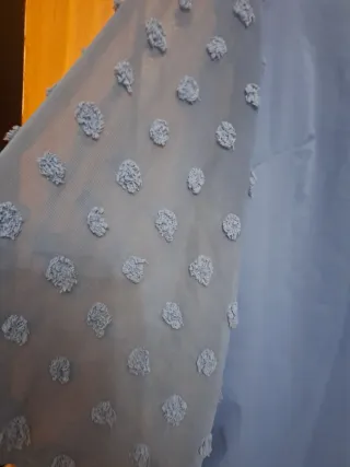 Camiseta azul mangas de velo