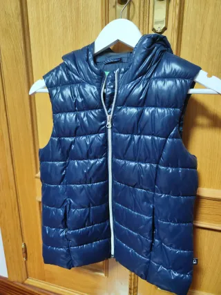 Chaleco Benetton niña azul marino T.10/11