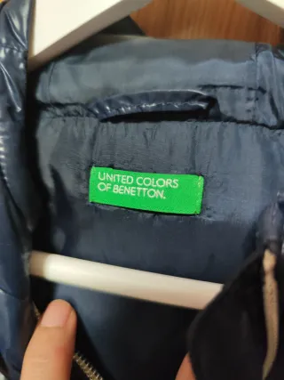 Chaleco Benetton niña azul marino T.10/11