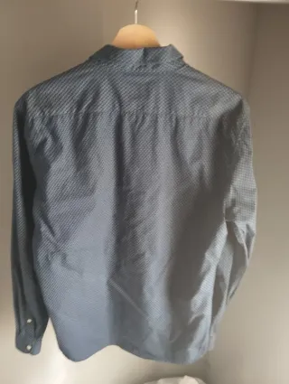 Camisa Zara Man Azul Estampada