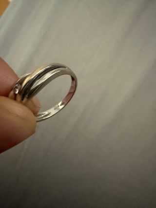 Anello Miluna oro 18k con diamantino