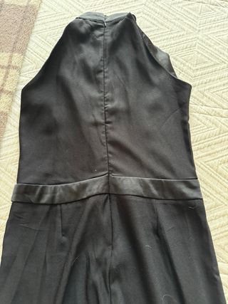 Traje de fiesta negro elegante de pantalón