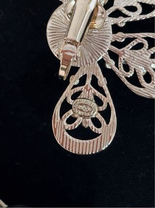 Pendientes Chanel Flor Dorados Perla