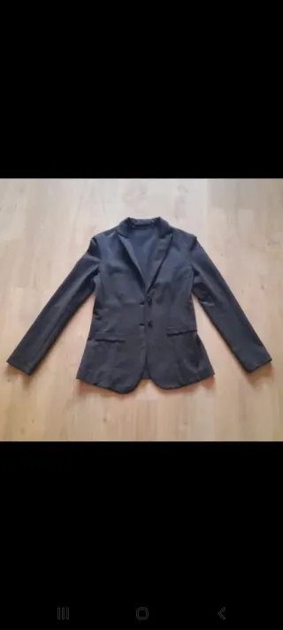 Americana Blazer gris mujer T S 36