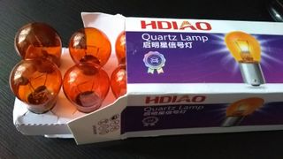 Lámparas intermitentes naranjas