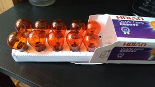 Lámparas intermitentes naranjas