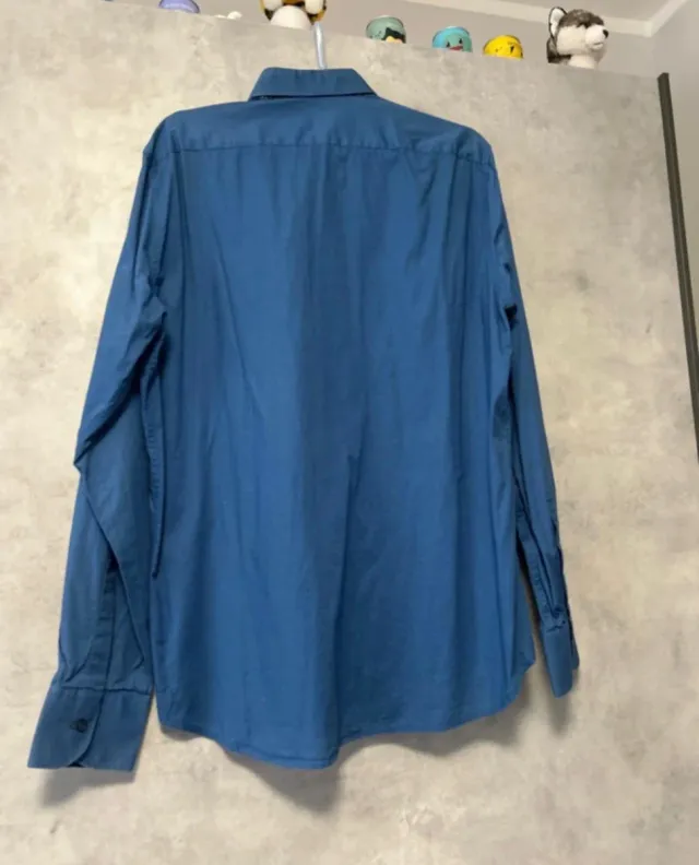 Camicia sartoria uomo blu