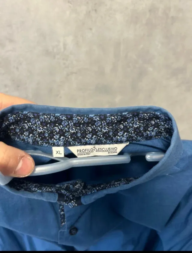 Camicia sartoria uomo blu