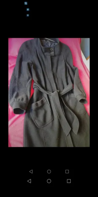 Abrigo negro talla 38