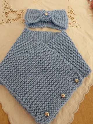 Coordinato scaldacollo e fascia capelli 