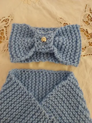 Coordinato scaldacollo e fascia capelli 