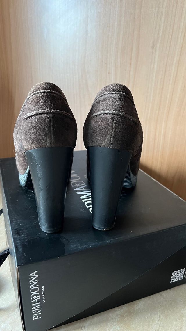 Mocassini Hogan tacco marrone donna