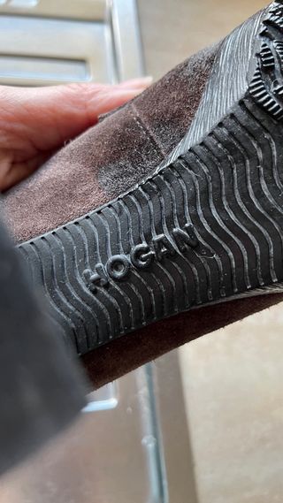 Mocassini Hogan tacco marrone donna