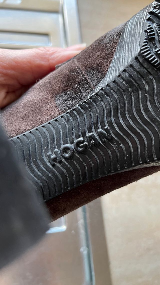 Mocassini Hogan tacco marrone donna