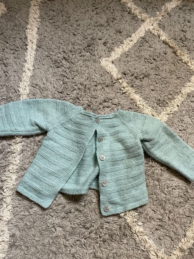 Jersey chaqueta Neck&Neck bebé 3-6 meses verde