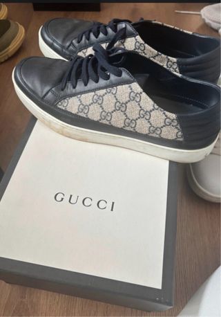Sneakers Gucci beige e nere