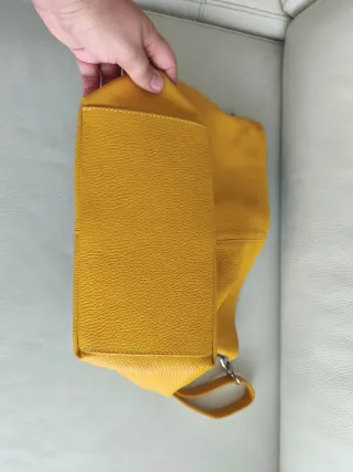 Bolso piel amarillo
