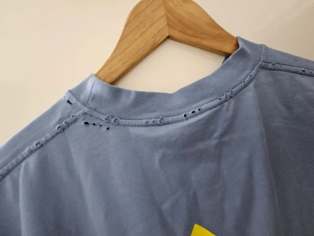 Camiseta Balenciaga Tape Type Azul Talla M