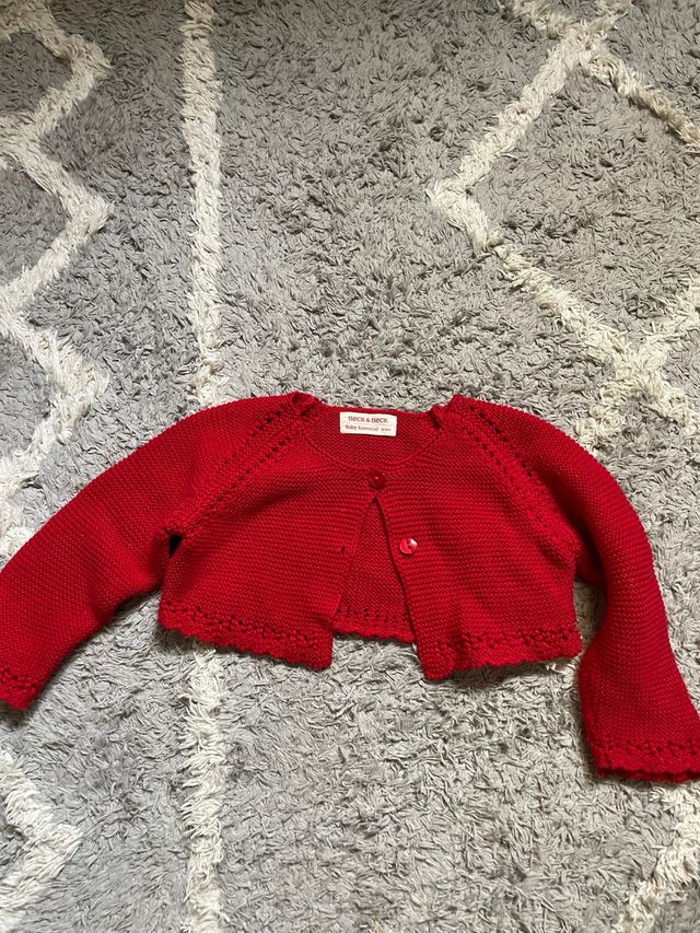 Chaqueta torera nueva Neck&Neck 9-12 meses roja