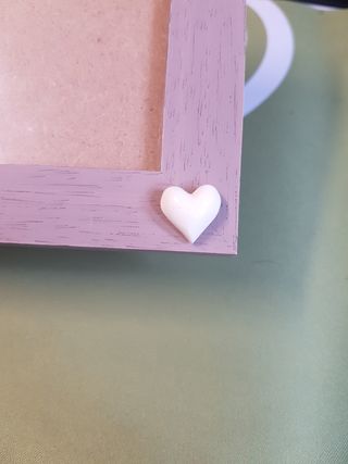 Portafoto con cuore decorativo