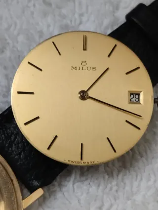 Reloj Milus Dorado y Negro
