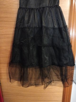 Disfraz Merlina Addams con peluca