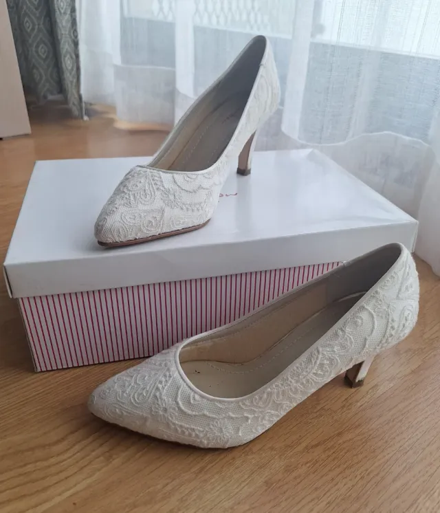 Zapatos de novia encaje Talla 36