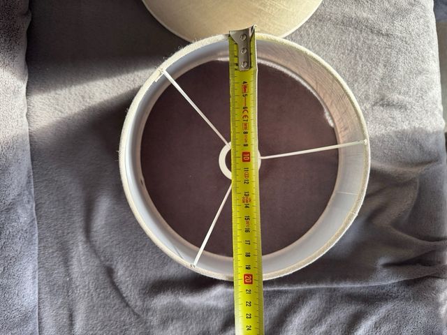 Tulipas para lámpara de tela beige