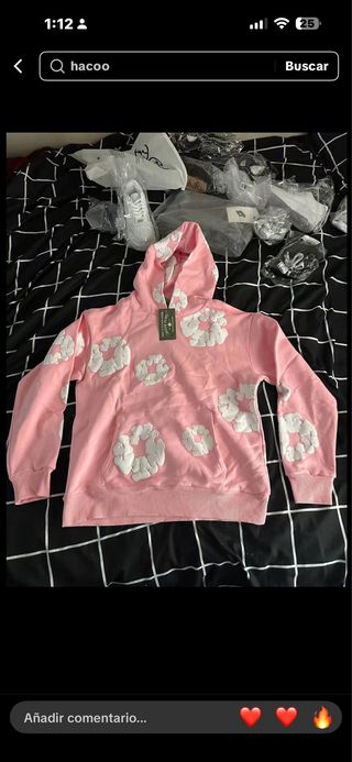 Sudadera Denim Tears Rosa