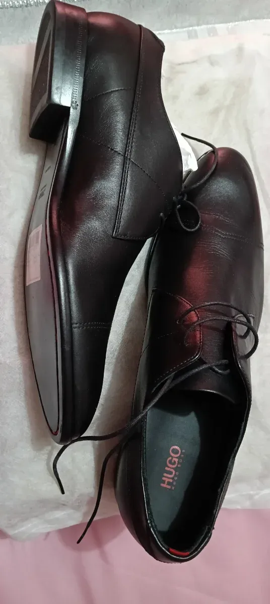 Zapatos Derby Piel BOSS Negros Nuevos