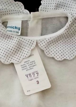 Salopette e maglioncino Micky taglia 3