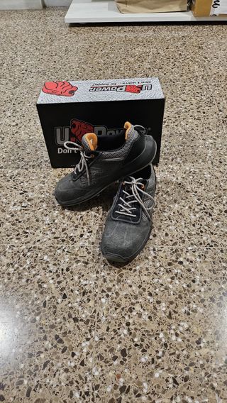 Zapatos de seguridad U-Power grises y naranjas