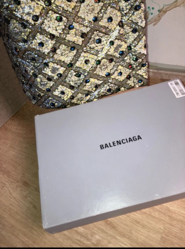 Vestido Balenciaga Oro y Plata