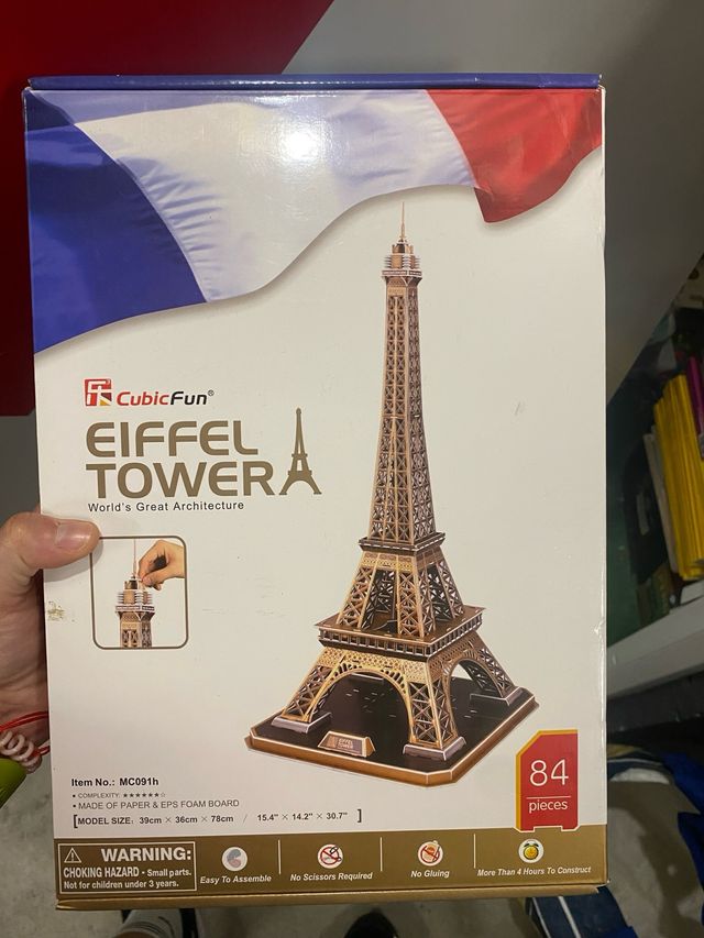 Puzzle Torre Eiffel CubicFun MC091h