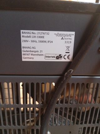 Calefactor Voltomat 3.3 kW