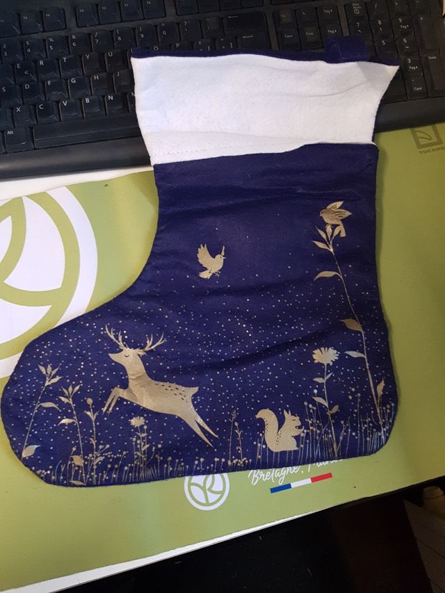 Calza Befana con decorazioni