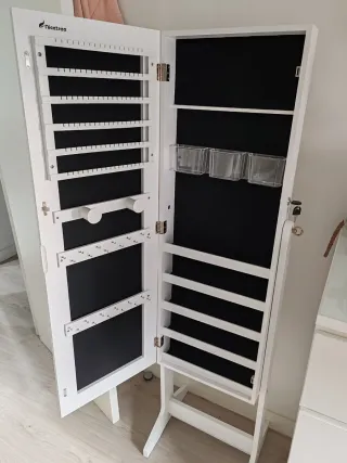 Espejo Joyero Blanco