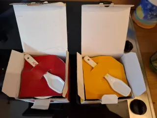 Set 2 Tazze Gelato Porcellana con Cucchiaino.