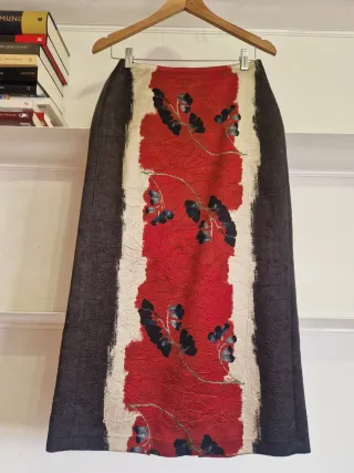 Falda larga Zara con estampado floral