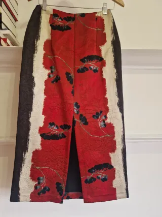 Falda larga Zara con estampado floral