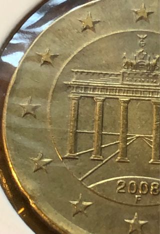 Moneda 20 cts Alemania 2008 ERROR