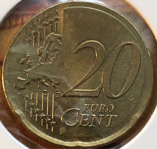 Moneda 20 cts Alemania 2008 ERROR