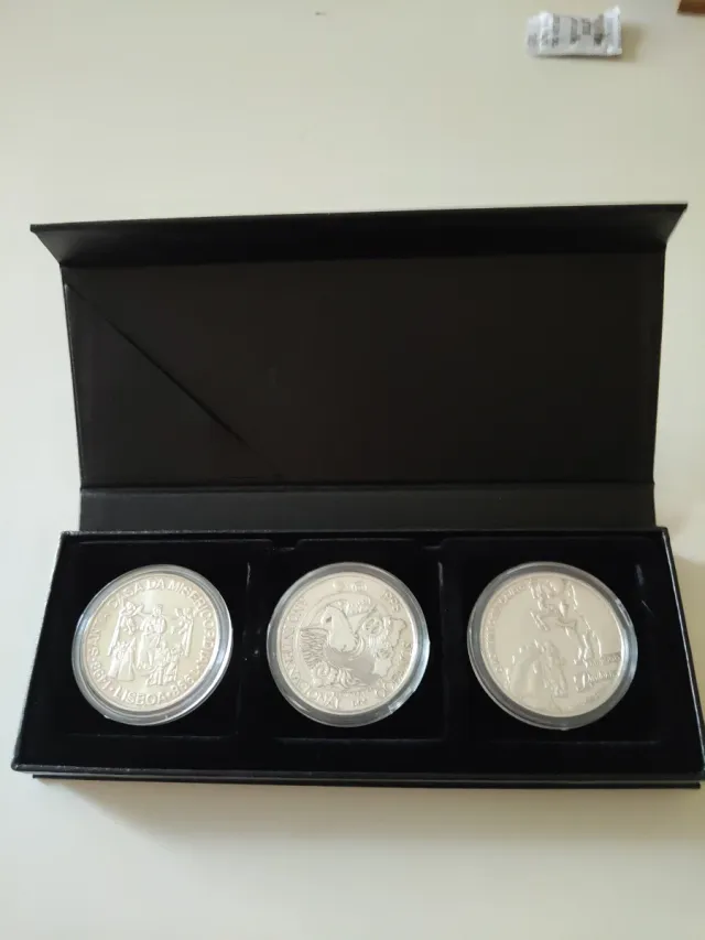 3 Monedas Portugal 1000 Escudos