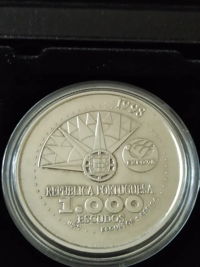3 Monedas Portugal 1000 Escudos