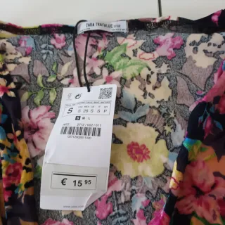 Body Zara floral Talla S nuevo!
