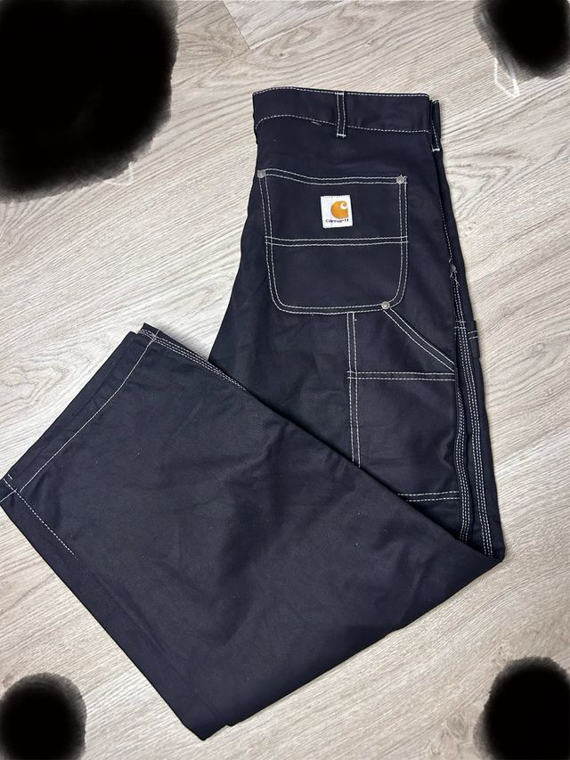 Pantalón Carhartt Ancho Talla L Negro