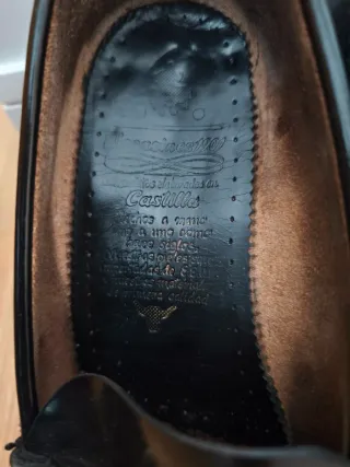Mocasines Castellano Negro Talla 42